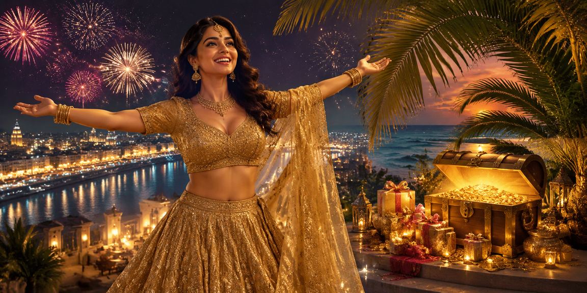 Ahmedabad riverfront festive lottery and VIP celebration